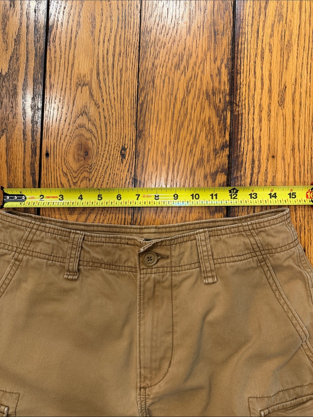 OLD NAVY COTTON DEEP TAN CARGO SHORTS- MEN'S SIZE 29 - Picture 8 of 11